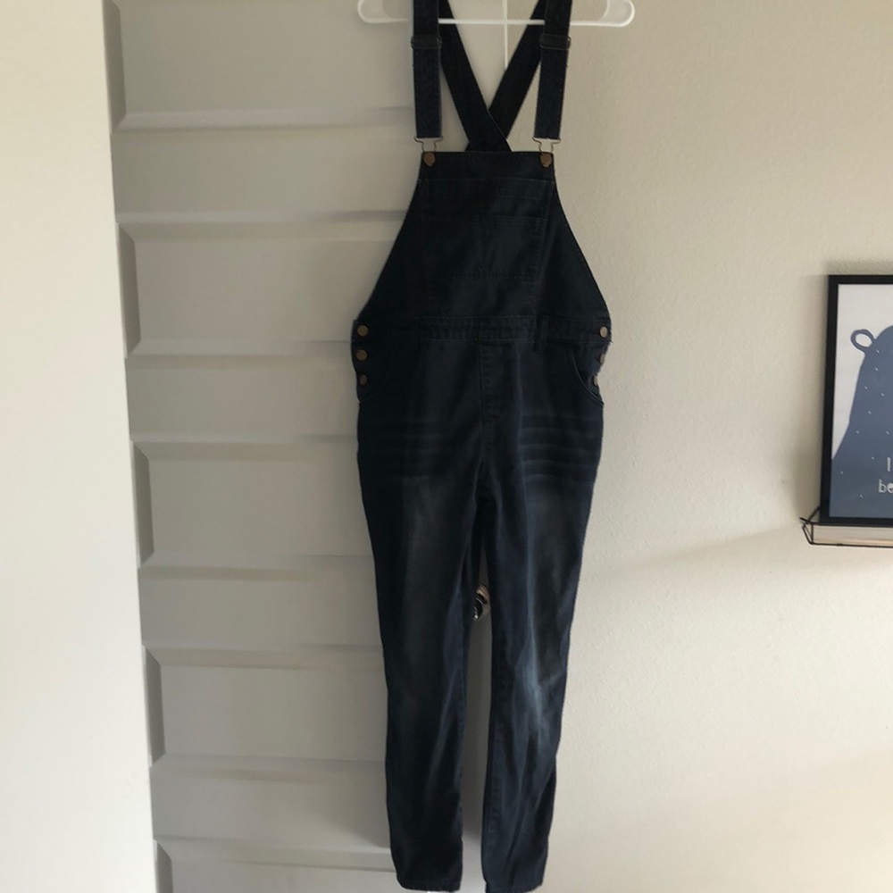 Black overalls
